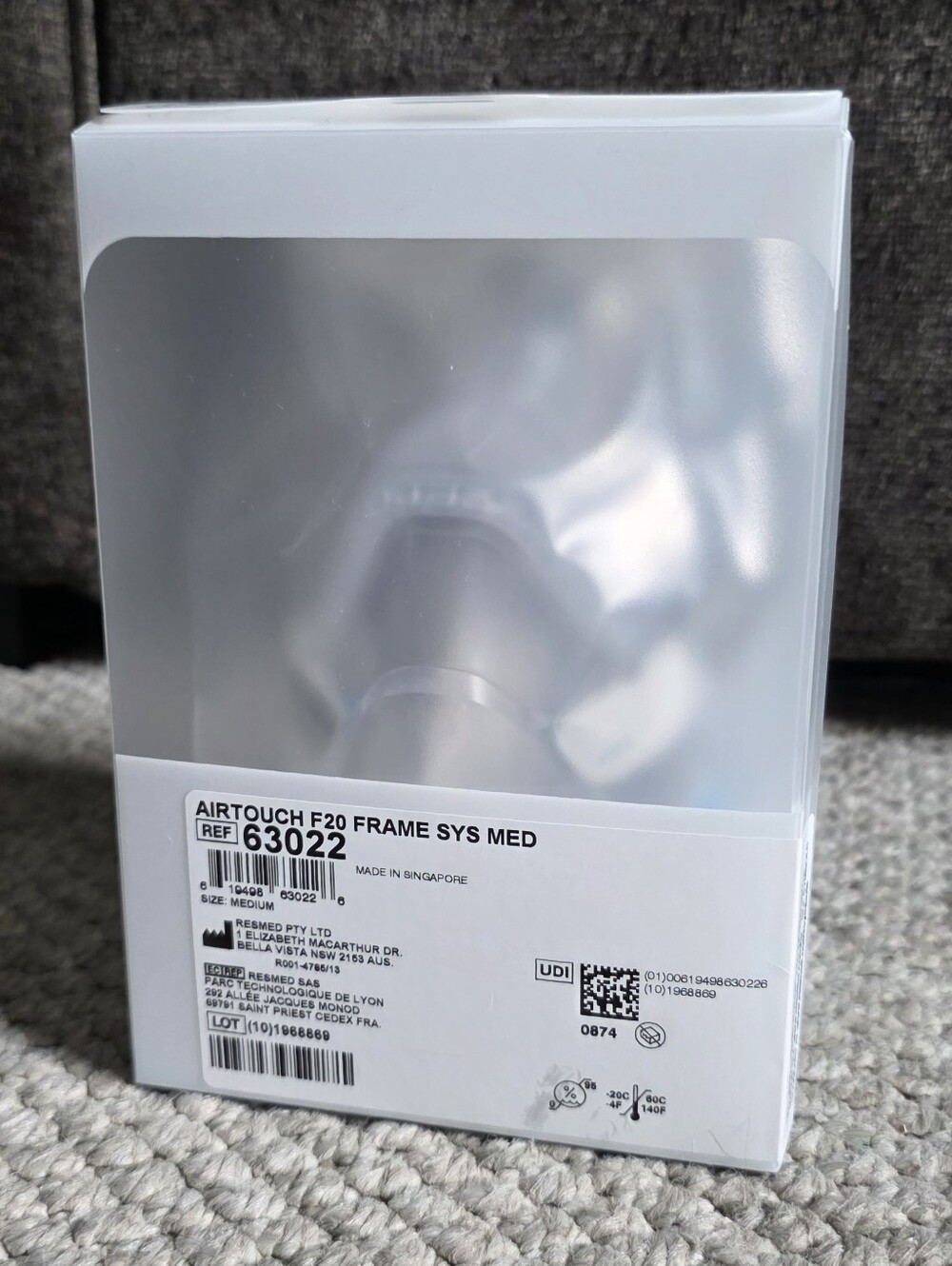 NIB-AIRTOUCH F20 FULL FRAME SYS size Medium 63022